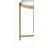 Charrot Clear Glass Top & Gold Finish End Table