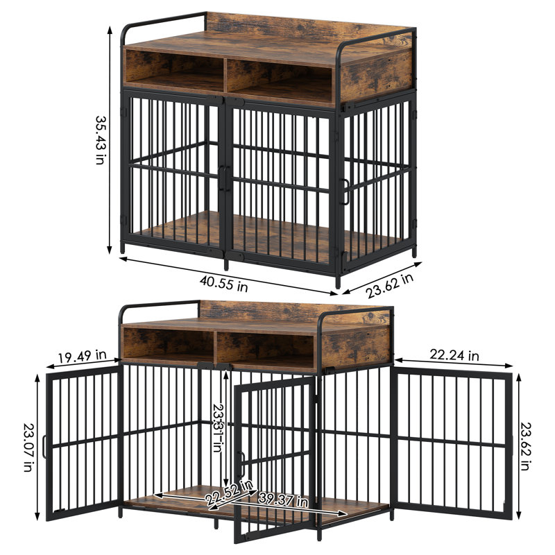 Tucker Murphy Pet™ Saudism Large Dog Crate Furniture, Dog Kennel