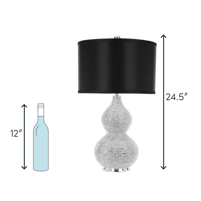 Chansler Resin Table Lamp, Black
