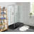 Voltaire 48" x 36" Acrylic Black, Single-Threshold, Center Drain, Shower Base-44745235-44745234