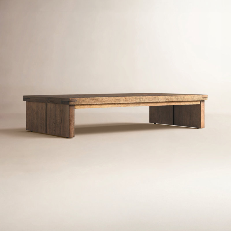 Nemo Single Coffee Table, Worn Oak Veneer