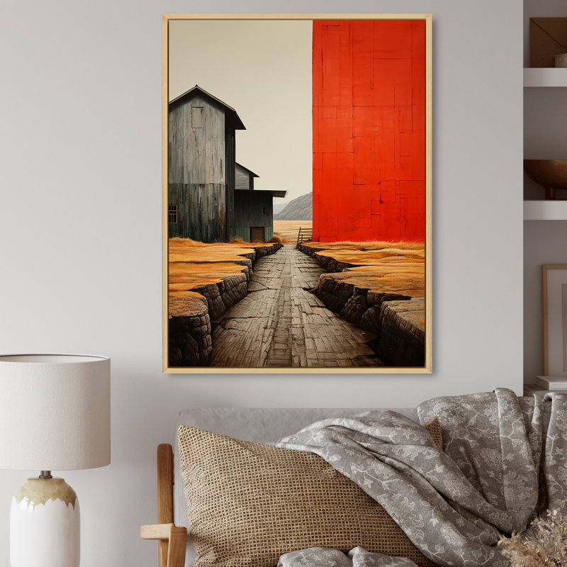 «Epione Landscape Granges», H 40 po x l 30 po x P 1,5 po, Cadre flottant naturel