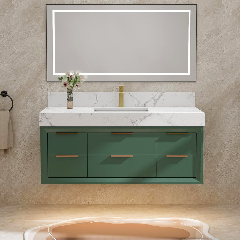 Ensemble de meuble-lavabo mural 48 po