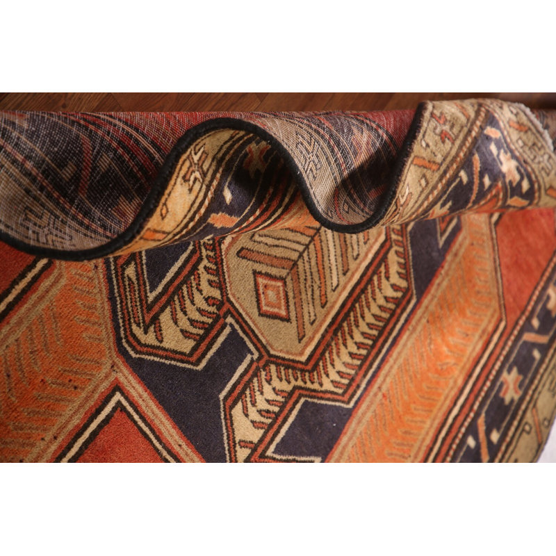 Tapis de couloir géométrique traditionnel 4 x 10