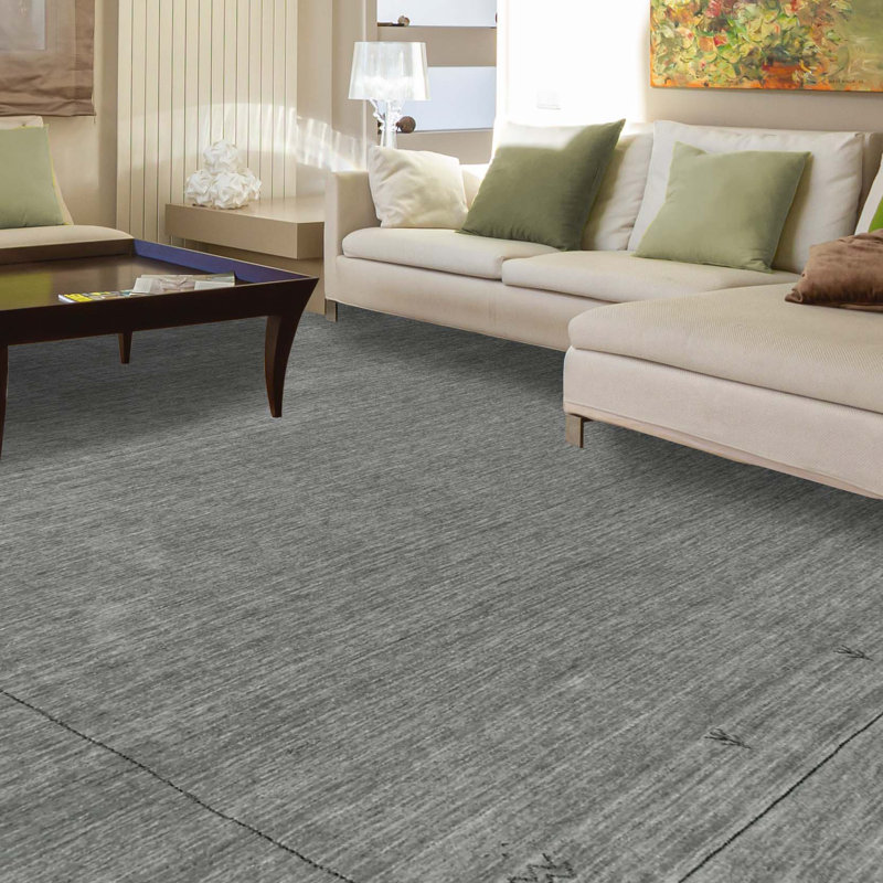 Area Rug in Gray, Rectangle 10' x 14'