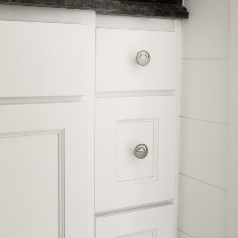 Horizon Circle Knob, Satin Nickel