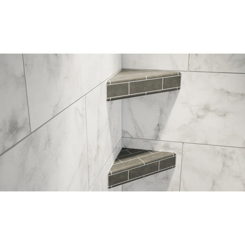 The Original Corner Shower Shelf® with GoBoard 10x10