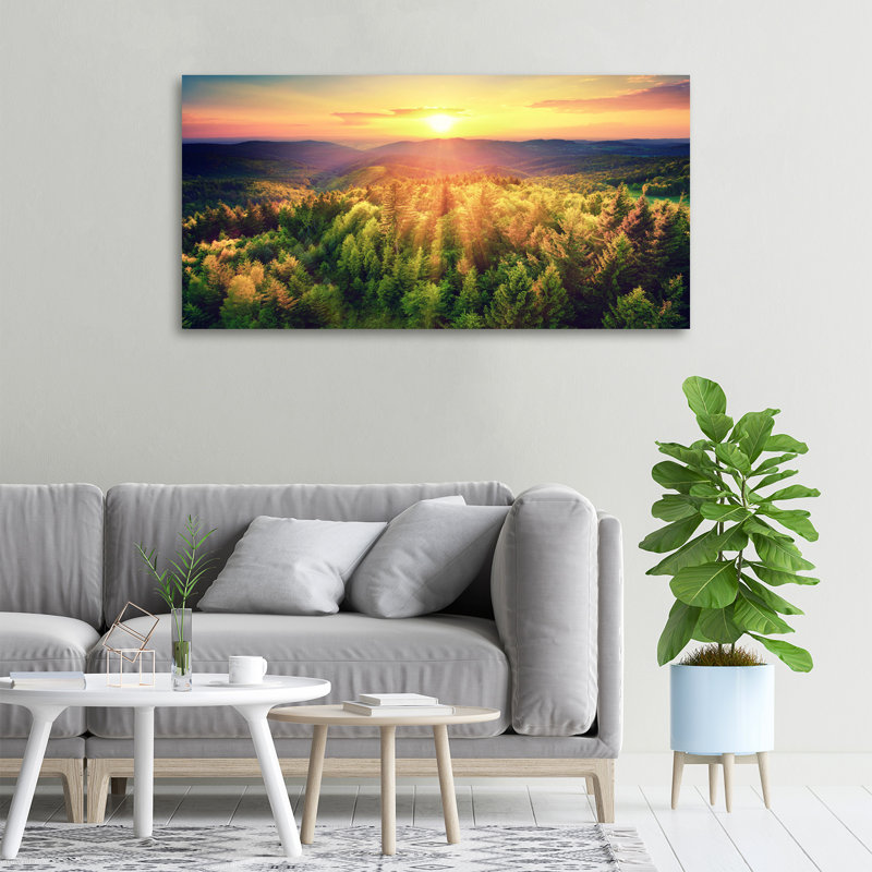 Forest Sunset - Wrapped Canvas Print