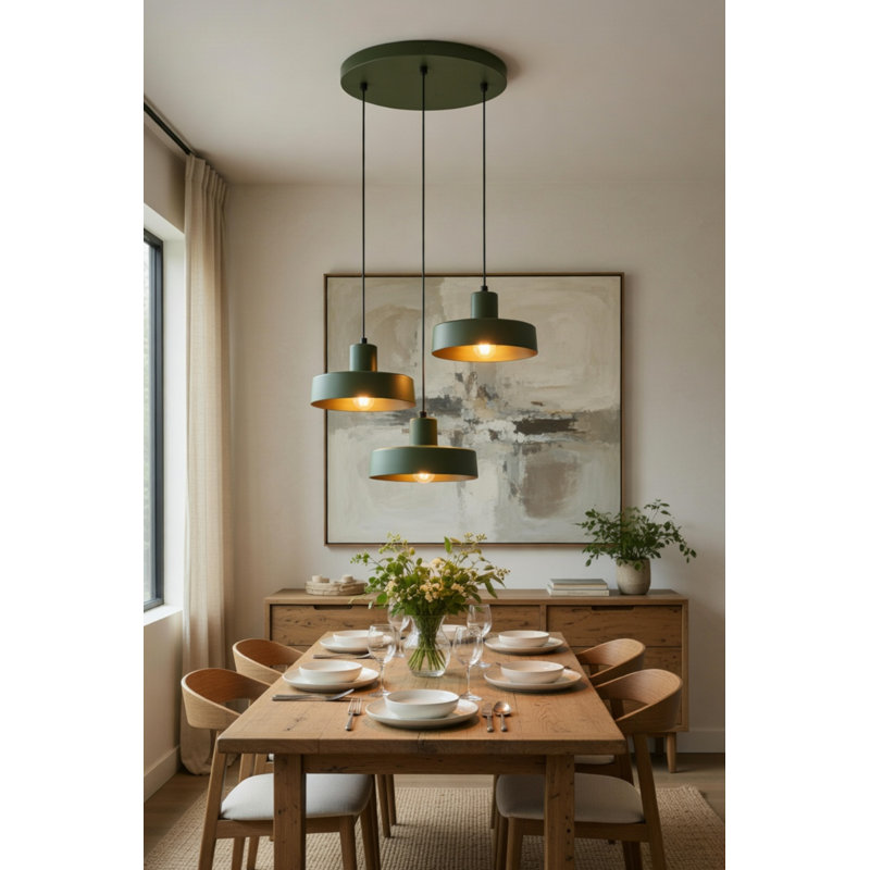 - Light Pendant, Matte Green