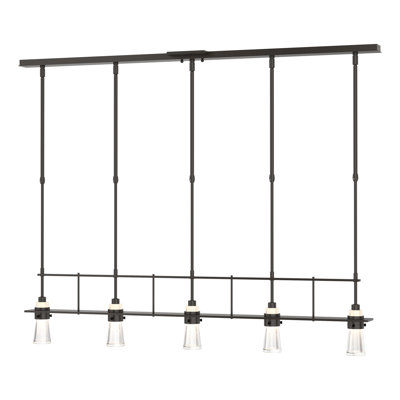 Luminaire suspendu pour îlot de cuisine 5 lumières Erlenmeyer