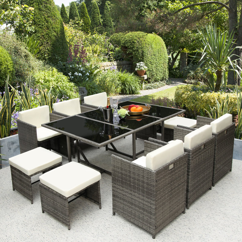 Fanchet 10 Seater Rattan Conversation Set