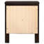 Table de chevet rectangulaire à 2 tiroirs Garrett Cappuccino