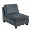 Canapé modulaire sans accoudoirs, mobilier contemporain en chenille gris anthracite | Gris anthracite | Chenille-1652870254