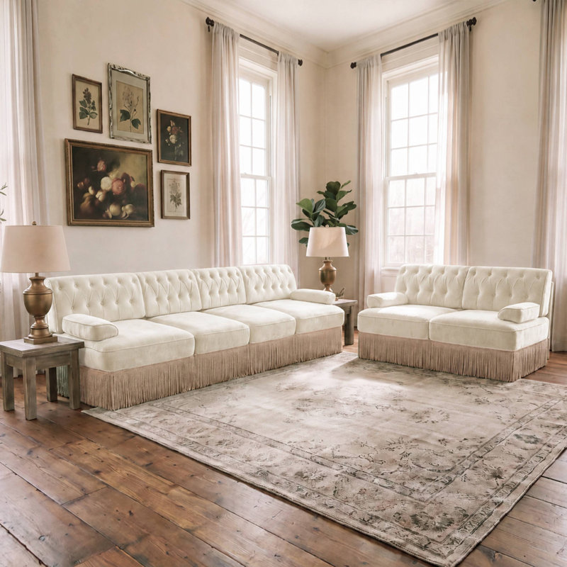 Ensemble canapé (2+4 places) (Beige)