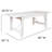 Donashia Antique Rustic White Folding Farm Table-1851380373-1851380370