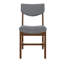 Ensemble de salle à manger rustique 5 pièces - 1 table en bois massif + 4 chaises rembourrées, meubles de salle à manger de style campagnard pour la cuisine et la salle à manger, ensemble de salle à manger minimaliste pour 4 personnes, noyer-196625701