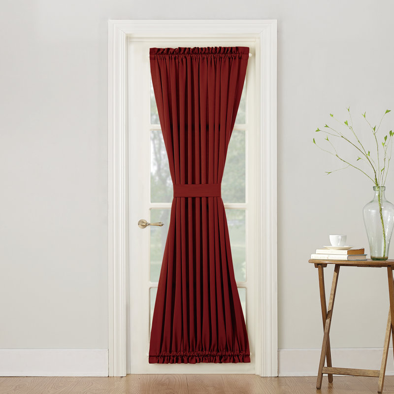 Panneau de rideau à œillets thermique Wayfair Basics® pour porte à économie d'énergie, Brique