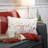 Embroidered "Joyful" Rectangular Christmas Throw Pillow - 19" - Red And White