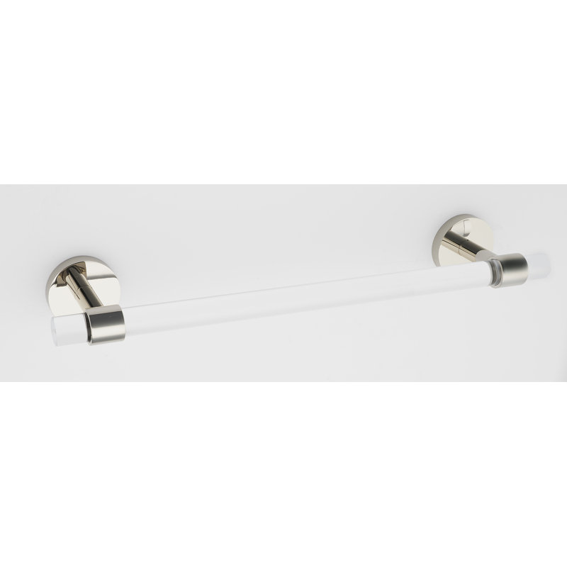 12" Wall Mounted Towel Bar, Polished Nickel
