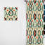 Mélange de tribu nomade orange Ikat - rideau Ikat - rideau obscurcissant Ikat - 1 panneaux-107611291