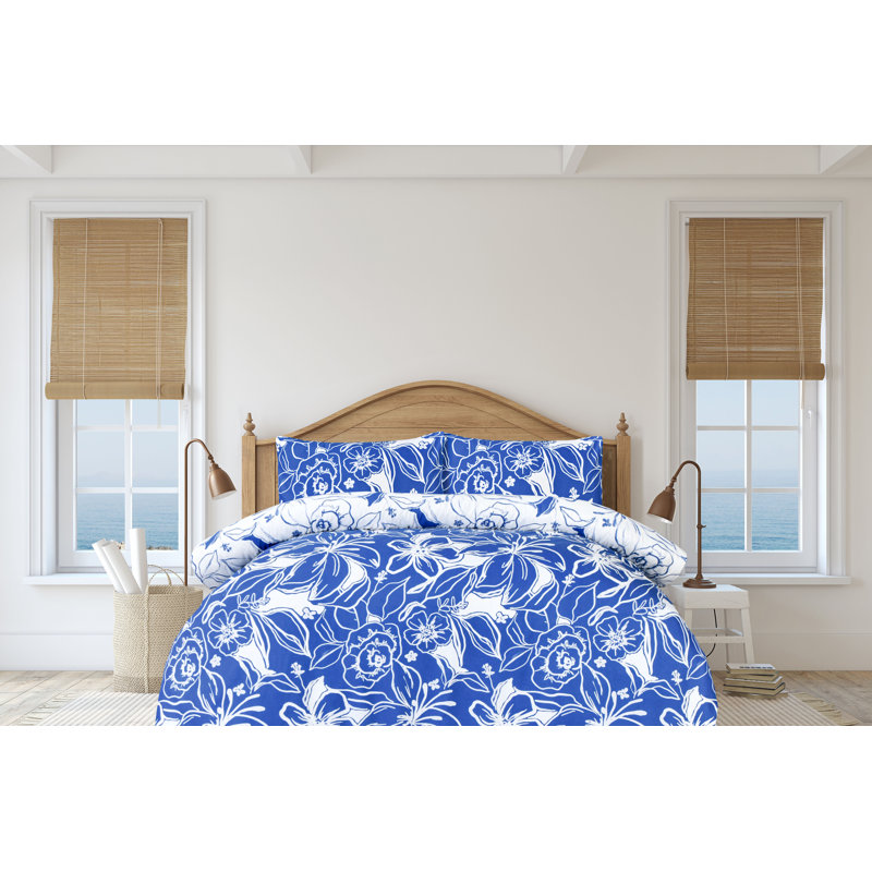 Hawaiian Tropic Duvet Set, Kingsize Duvet Cover + 2 Standard Pillowcases
