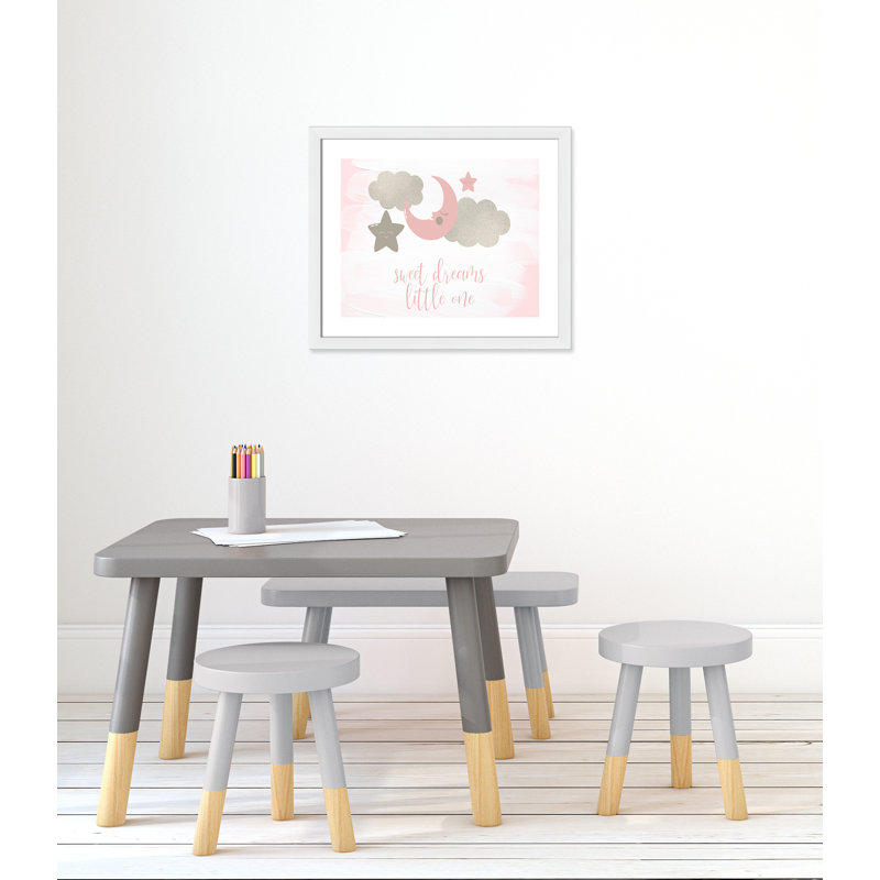Little rêve little one, H 22,5 po x l 26,5 po x P 0,63 po, Cadre blanc