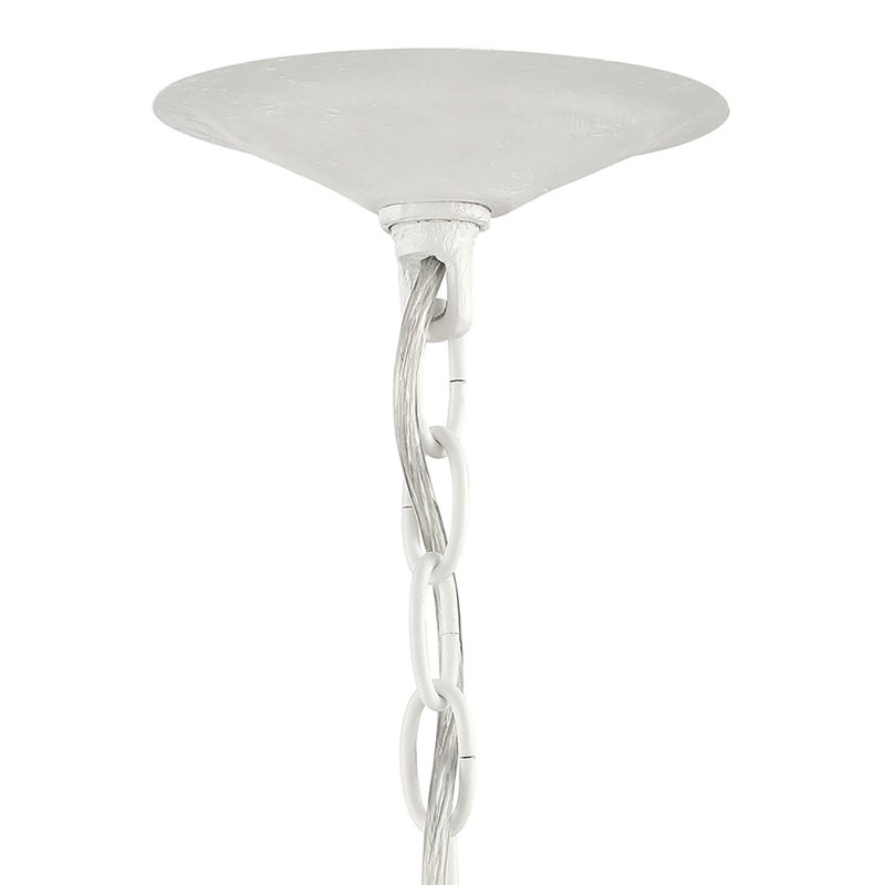 Lustre ovale blanc contemporain 2 lumières Eclipse