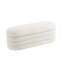 Tabouret de rangement ovale en laine d'agneau-627599923