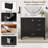 36" Bathroom Vanity with Solid Pine Frame, 1 Soft Close Door and 3 Drawers , Modern Storage Cabinet-795351211