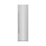 ZLINE 24 in. 12.5 cu. ft. Column Refrigerator in Stainless Steel with Graphite Gray Interior