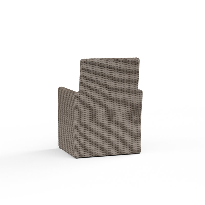 Outdoor Dining Armchair, Canvas Flax Sunbrella®