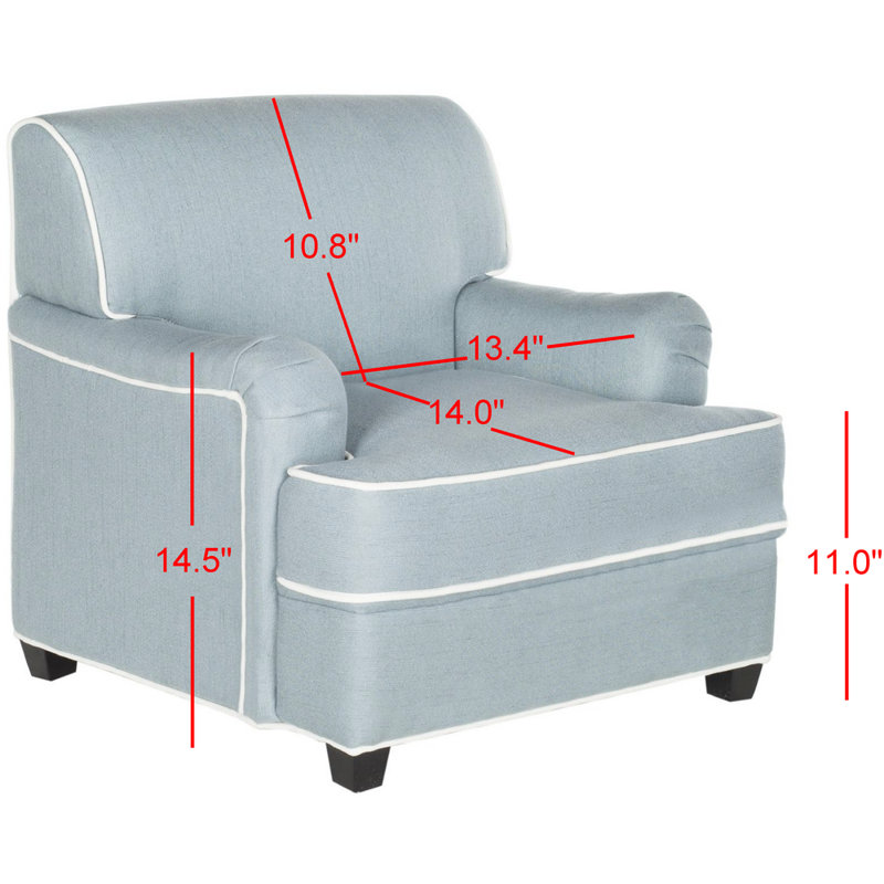 Moroccan scott kids club chaise, Bleu et blanc
