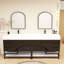 Finition du meuble-lavabo sur pied simple 84 po Jessica / Base: Chêne teck-72495652