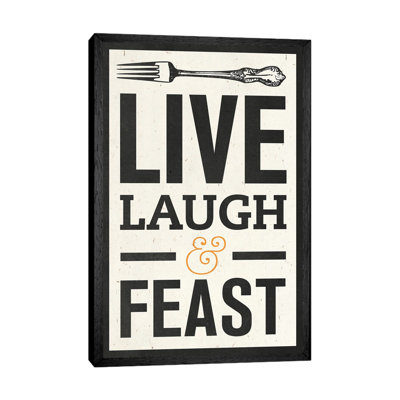 Live Laugh - Print on Canvas