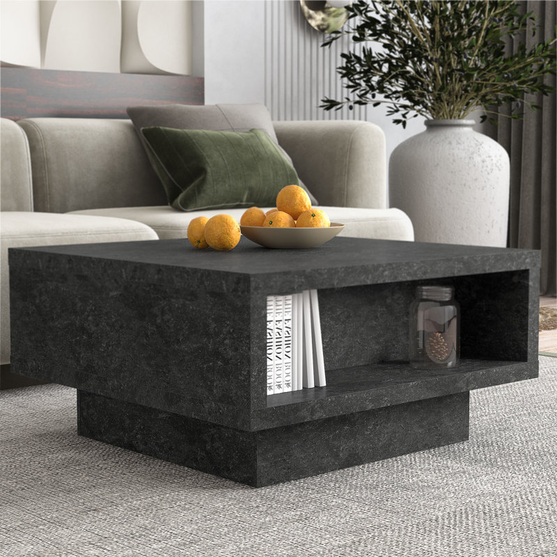Caomhan Pedestal Coffee Table with Storage, Cendré
