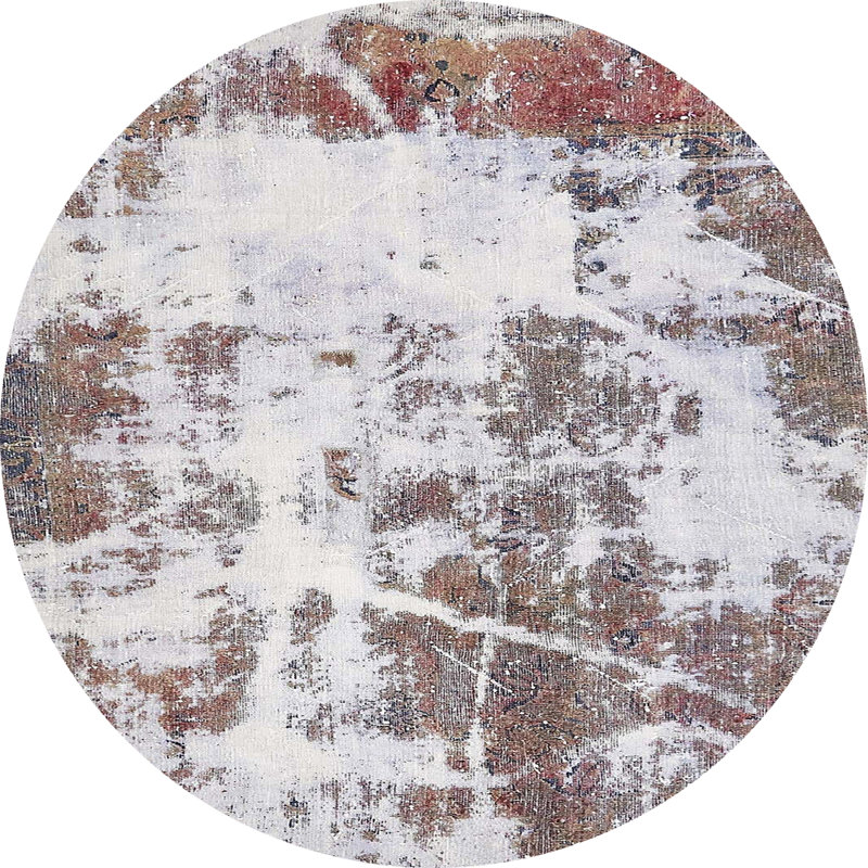 Abstract Indoor Rug, Round 3'