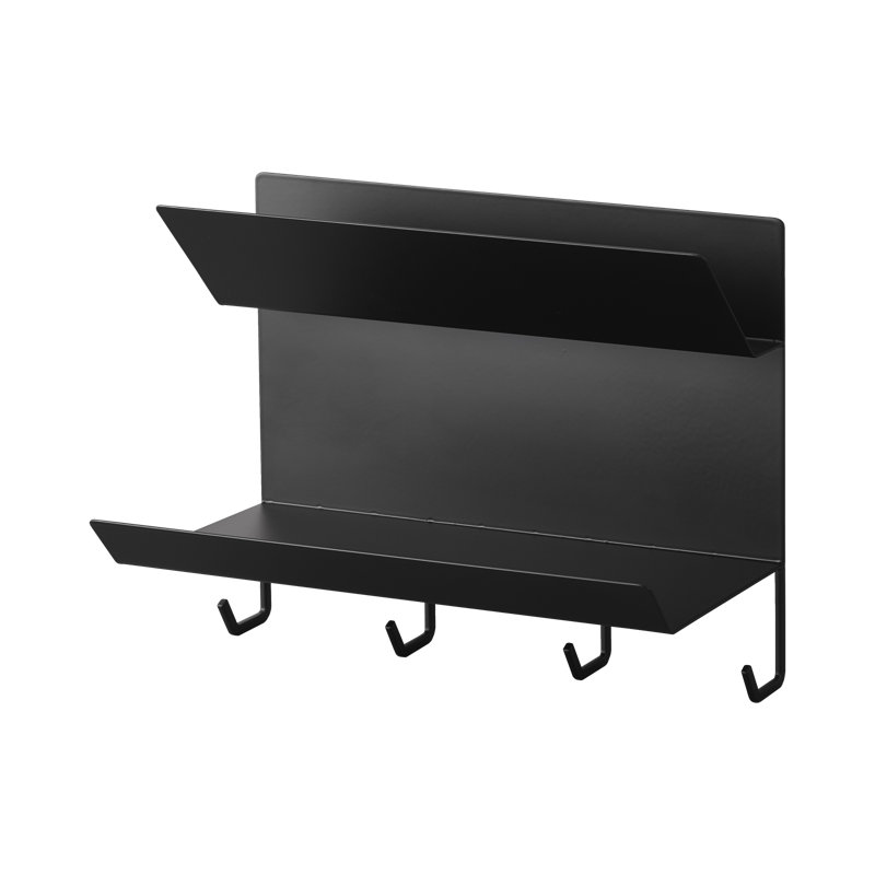Support d'entrée magnétique Yamazaki Home, acier, Noir