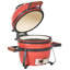 Beliani KAMADO 54cm W Kamado Charcoal Grill-118107767