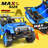 Alex 24V Real 2 Seater Ride On Jeep Truck with Remote Control, 4WD/2WD Kids UTV With 4X200w Powerful Engine, Bluetooth, 20 Wide Seat, Vehicles for Kids Toddlers, Blue-101174467