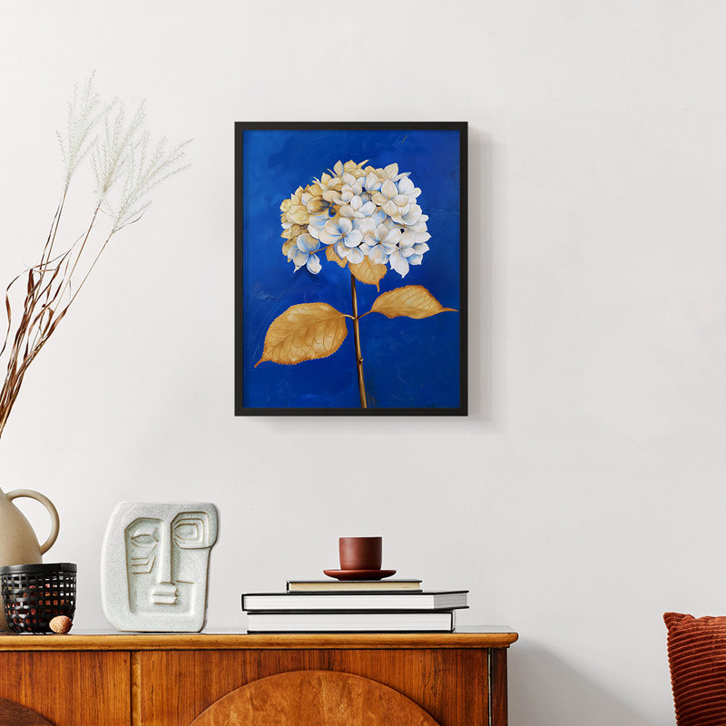 FLORAL Series CV III - reproduction encadrée de qualité supérieure - prête à être accrochée - aucun clou requis