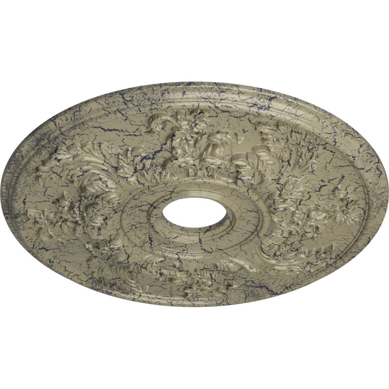 Médaillon de plafond torsadé 23 5/8 po x P 4 5/8 po x P 1 7/8 po (convient aux auvents jusqu'à 8 3/8 po)