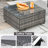 Chappotin Wicker 4 - Person Modular Patio Conversation Set with Cushions-1938381712