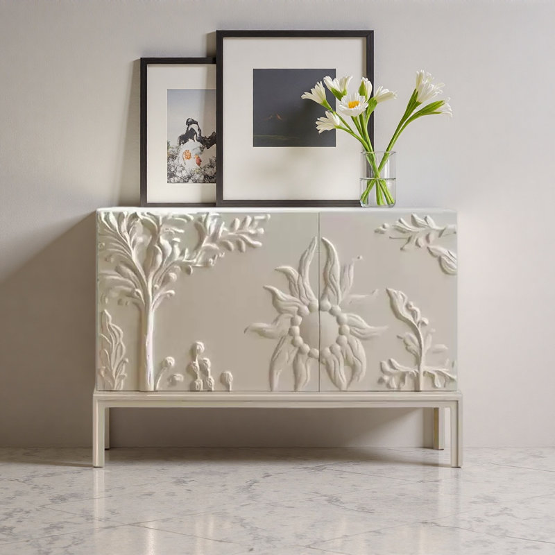 Cream Style Home White Sideboard