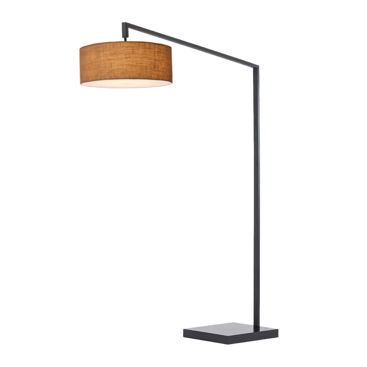 Stretch 87" Linen Chairside Lamp, Burlap