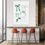 «Elegant Green Bows», impression murale abstraite contemporaine-129718645
