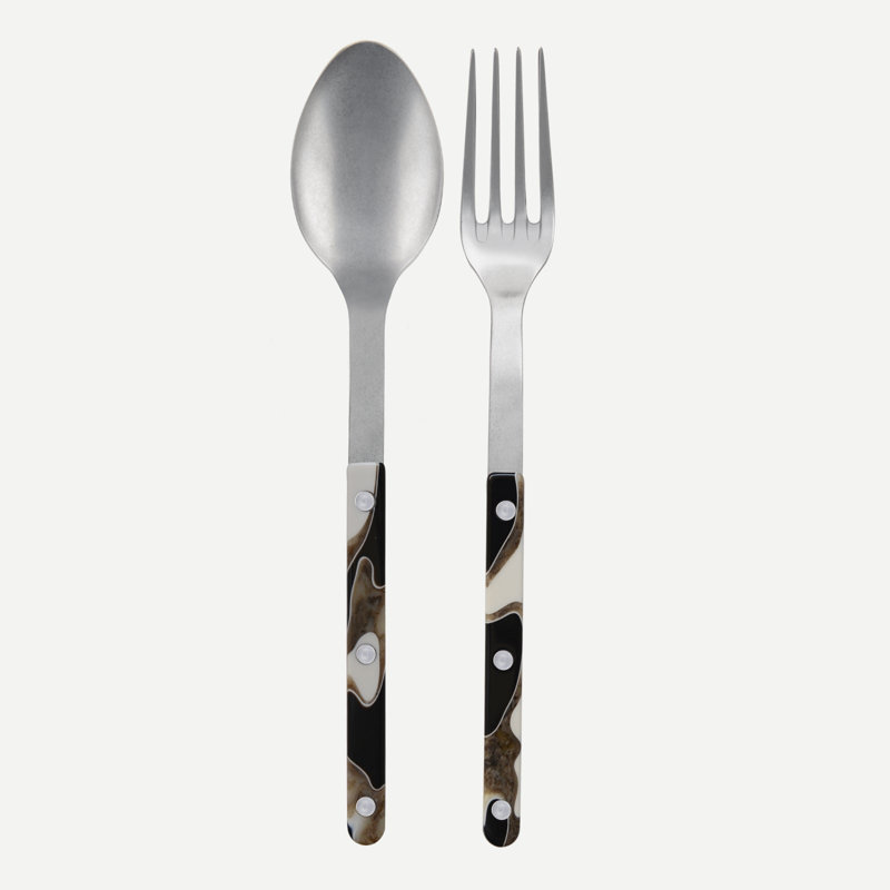 Bistrot Vintage Dune 2 - Piece Flatware Set, Black