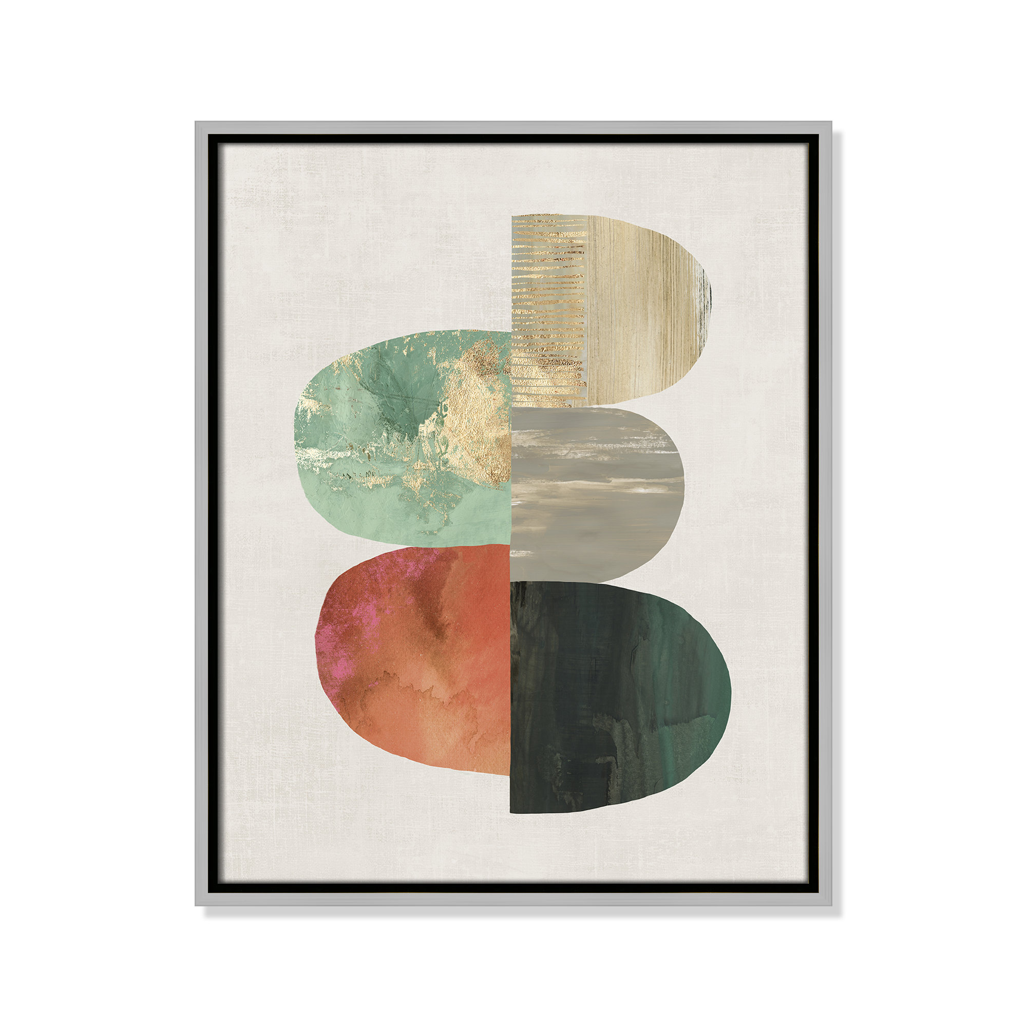 Evolving Energy I - Painting Print, 21.5" H x 17.5" W, White, Picture Framed Canvas