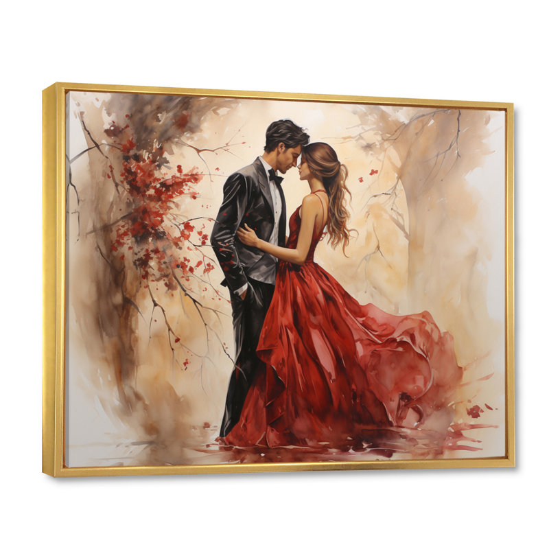 Mariage, mariage éternel, art mural romantique, H 30 po x l 40 po x P 1,5 po, Cadre flottant doré