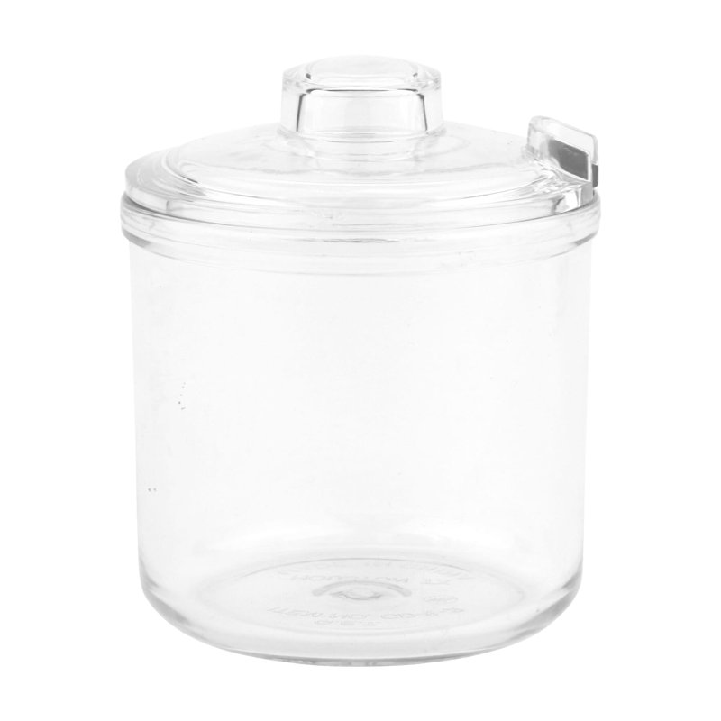 GET CD-8-2-CL Break-Resistant Condiment Jar Container & Slotted Cover, 8 Ounce, Clear