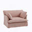 Fauteuil d'appoint surdimensionné avec charge à deux ports, base et accoudoirs de conception moderne, coussins décoratifs, siège profond et large, canapé simple confortable semblable à un nuage, fauteuil en chenille-1368622016